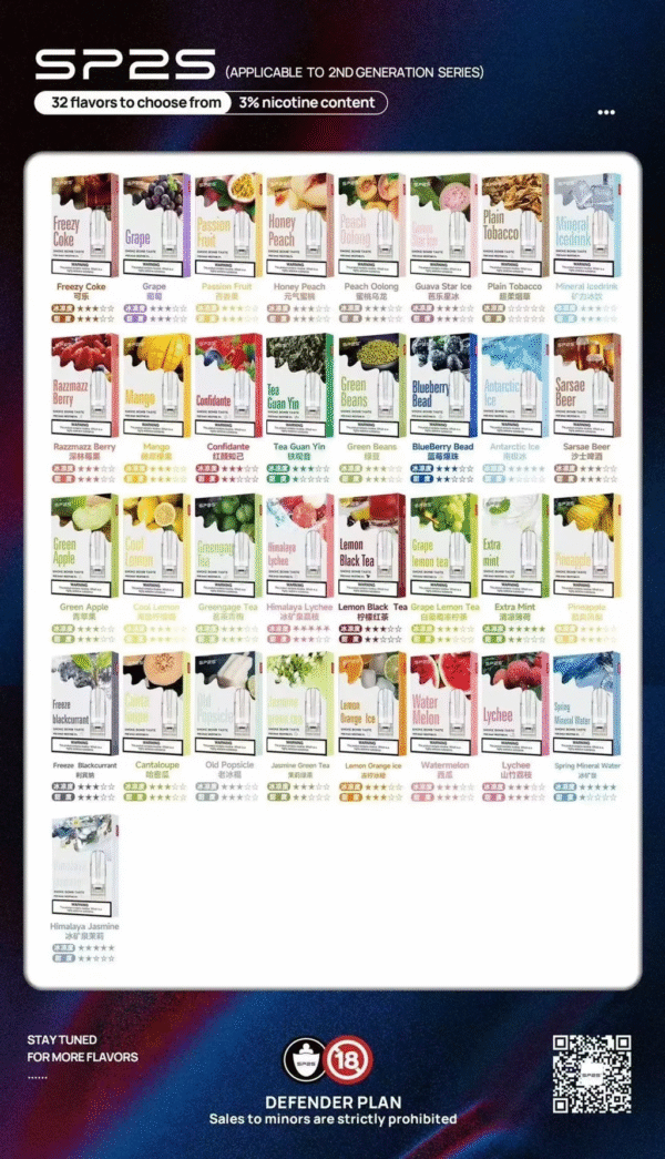 SP2S煙彈  一代通用 ✨3顆入 🔥SP2連續5年銷量冠軍  限時優惠活動【滿10送一請備注口味】