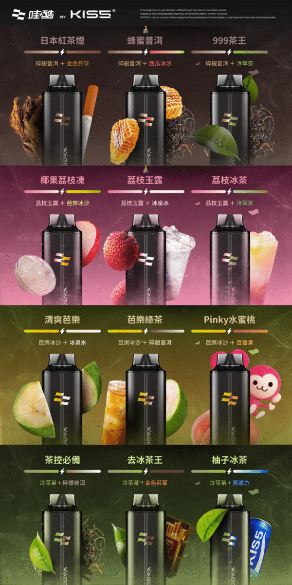WAGOO哇酷拋棄式6500口 KIS5 by WAGOO 高端品牌